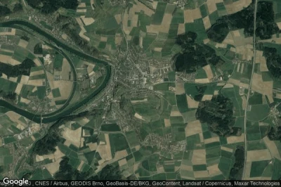 Vue aérienne de Bad Abbach