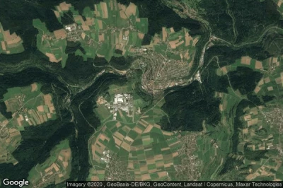 Vue aérienne de Altensteig