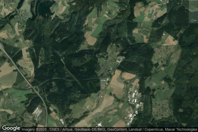 Vue aérienne de Abtei