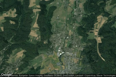 Vue aérienne de Steinsel