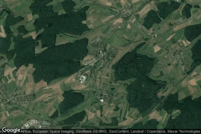 Vue aérienne de Roodt-sur-Syre