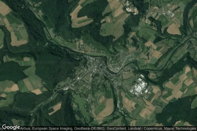 Vue aérienne de Echternach