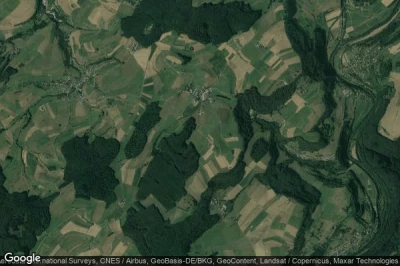 Vue aérienne de Dickweiler