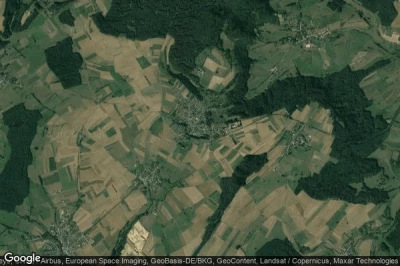 Vue aérienne de Dalheim
