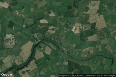 Vue aérienne de Slane