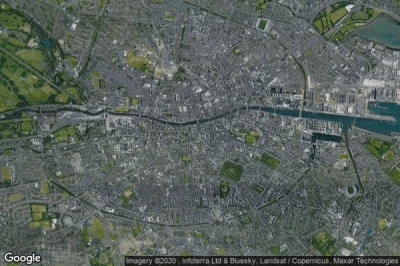 Vue aérienne de Dublin