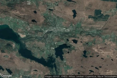 Vue aérienne de Clifden