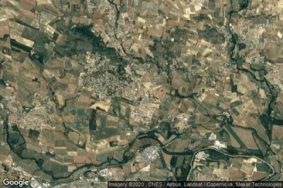 Vue aérienne de Villemoustaussou