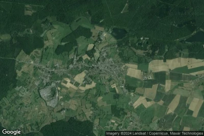Vue aérienne de Trélon