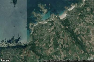 Vue aérienne de Trélévern