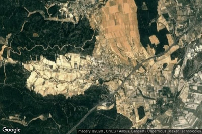 Vue aérienne de Tavel