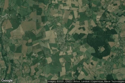 Vue aérienne de Souligne-sous-Ballon