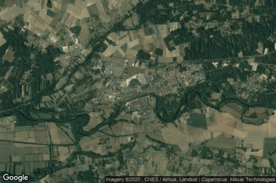 Vue aérienne de Selles-sur-Cher