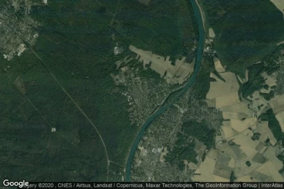 Vue aérienne de Samois-sur-Seine