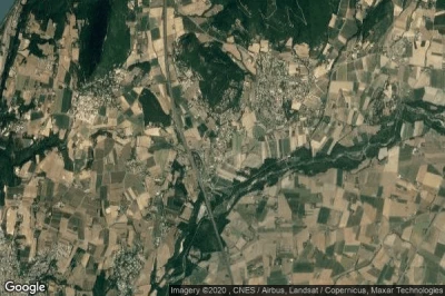 Vue aérienne de Saint-Marcel-les-Sauzet