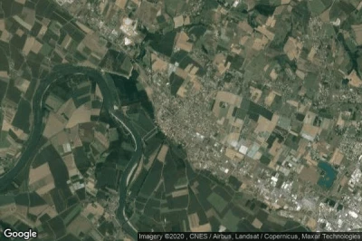 Vue aérienne de Sainte-Bazeille