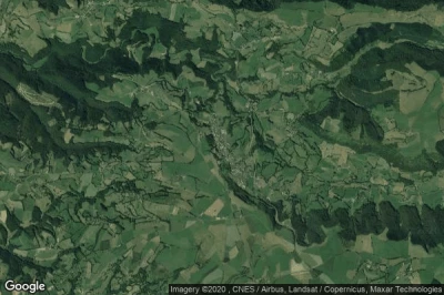 Vue aérienne de Saint-Cernin