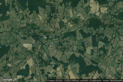 Vue aérienne de Saint-Amand-en-Puisaye