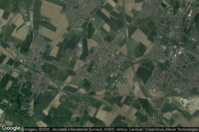 Vue aérienne de Sains-en-Gohelle