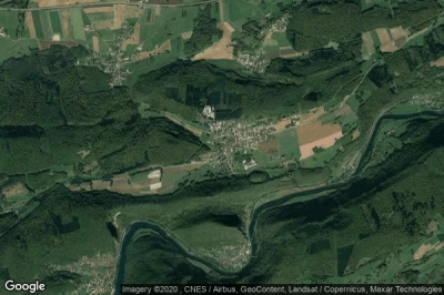 Vue aérienne de Roulans