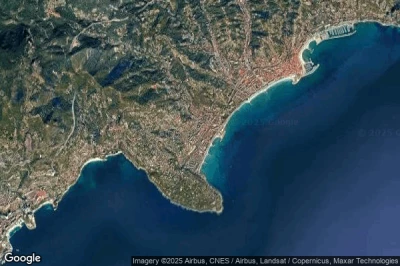 Vue aérienne de Roquebrune-Cap-Martin