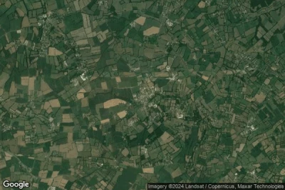 Vue aérienne de Rauville-la-Bigot