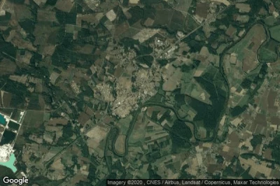 Vue aérienne de Pontonx-sur-l'Adour