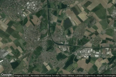 Vue aérienne de Pont-a-Vendin