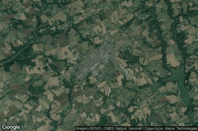 Vue aérienne de Ploneour-Lanvern