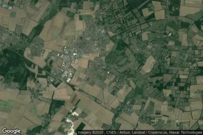 Vue aérienne de Moult