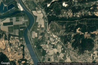 Vue aérienne de Mornas