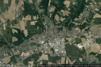 Vue aérienne de Montluel