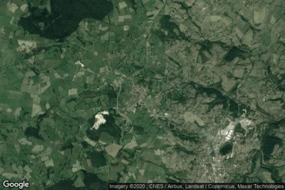 Vue aérienne de Montaigut-en-Combraille