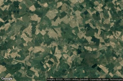 Vue aérienne de Monbahus