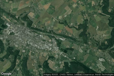 Vue aérienne de Manneville-sur-Risle