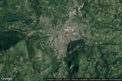 Vue aérienne de Lourdes