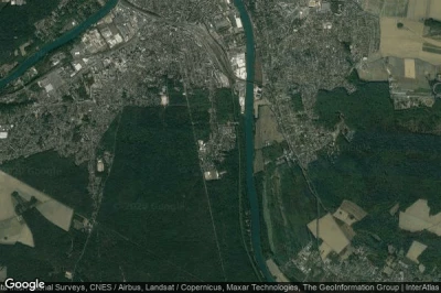 Vue aérienne de La Rochette