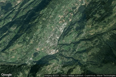 Vue aérienne de La Rochette