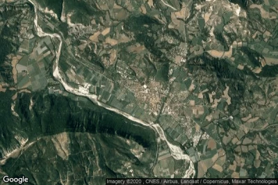 Vue aérienne de Laragne-Monteglin