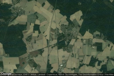 Vue aérienne de La Houssaye-en-Brie