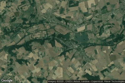 Vue aérienne de La Chartre-sur-le-Loir