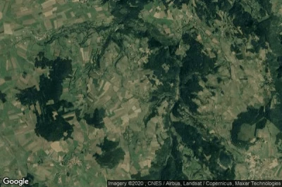 Vue aérienne de La Brugère