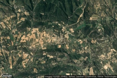 Vue aérienne de La Bastide-des-Jourdans