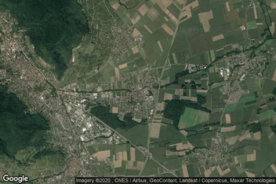 Vue aérienne de Issenheim