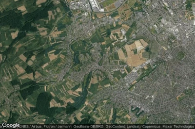 Vue aérienne de Hegenheim