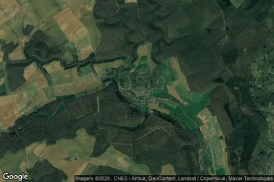 Vue aérienne de Gorze