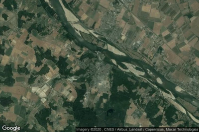 Vue aérienne de Gennes
