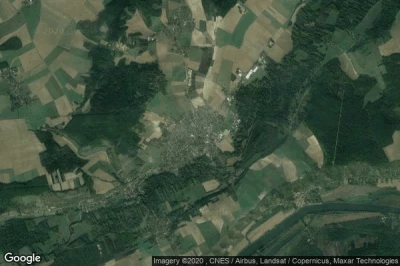 Vue aérienne de Gasny