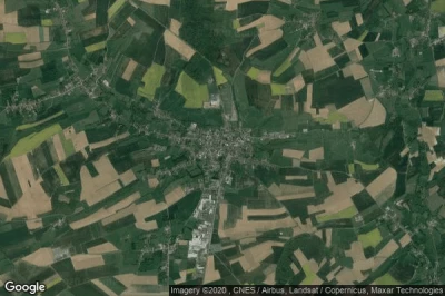 Vue aérienne de Fruges