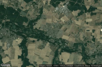 Vue aérienne de Esvres